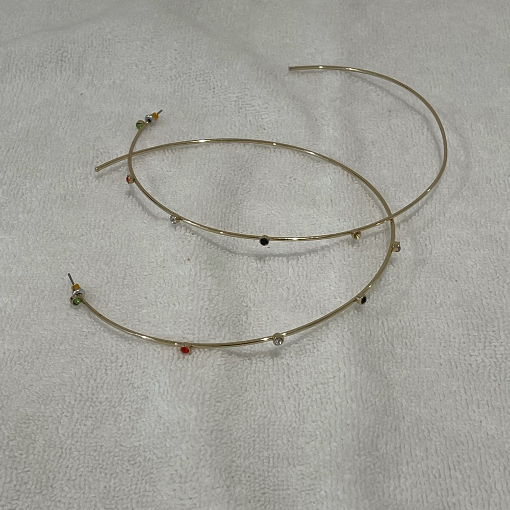 Giant hoops with stud detailing